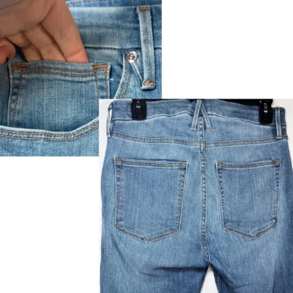 GOOD AMERICAN Blue 268 Good Legs Crop Skinny Jean Size 8/29 - Picture 8 of 14